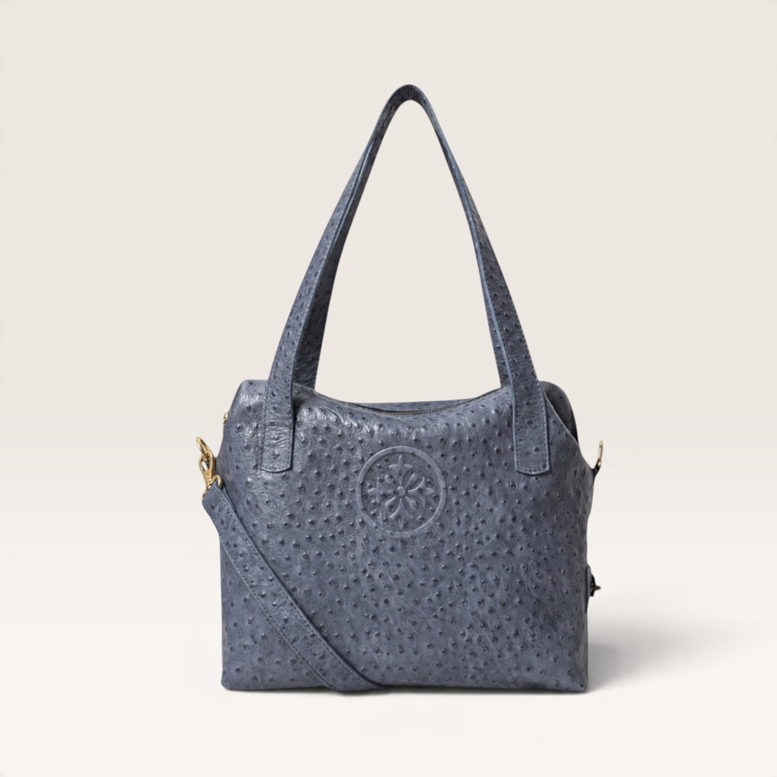 ALBA LUXX LUNARES · Cartera de hombro de cuero natural