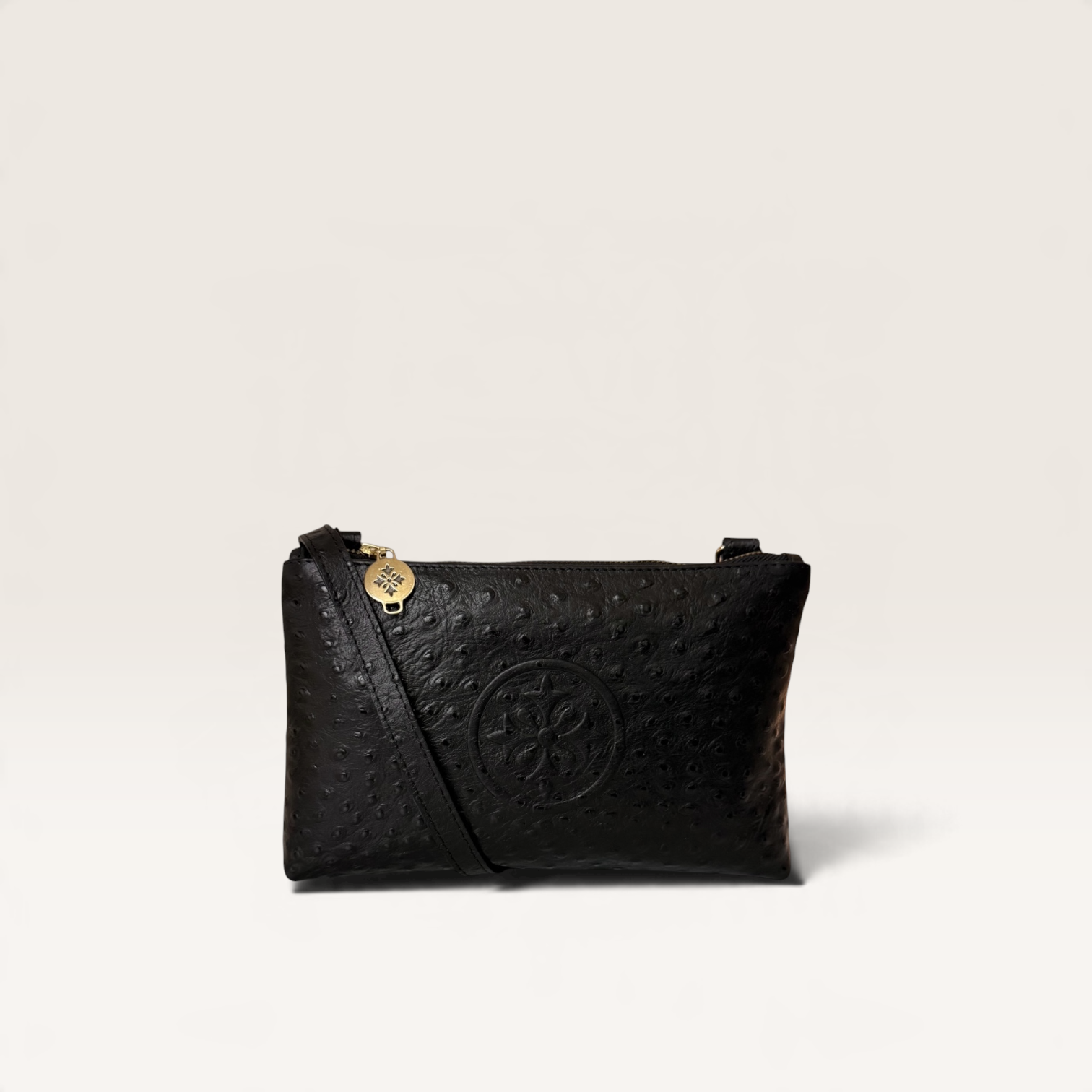 AMELIA LUXX LUNARES · Cartera cruzada de cuero natural