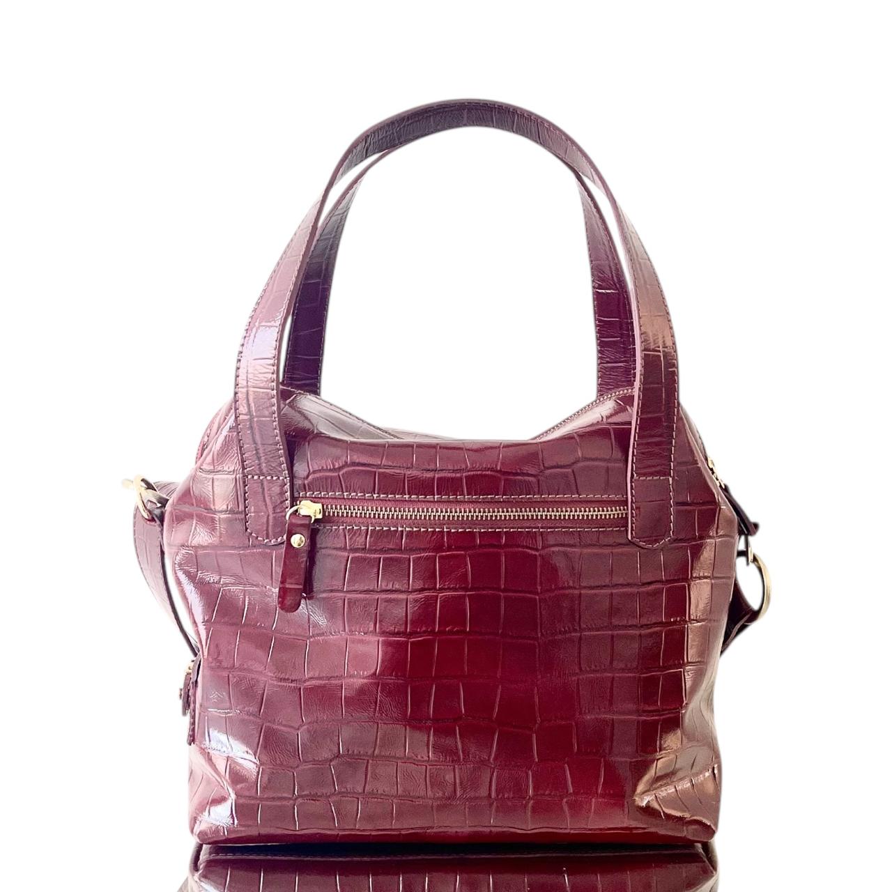 ALBA BOLSO CROCO CHERRY