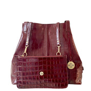 Maxx Cartera GOLD Croco Cherry