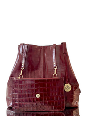 Maxx Cartera GOLD Croco Cherry