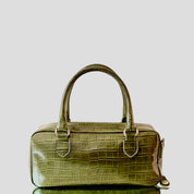 LEONOR CARTERA CROCO NAVY