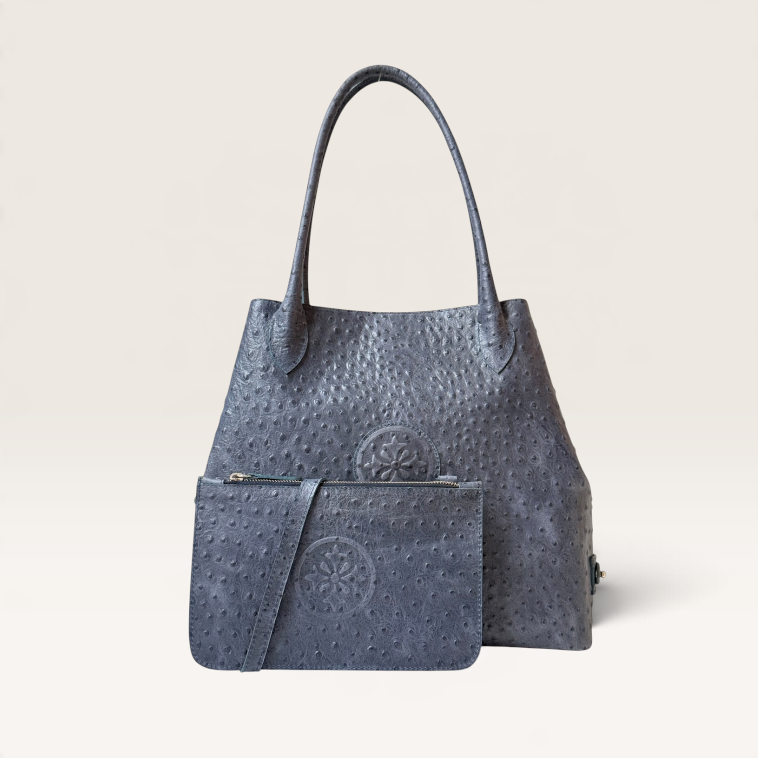 LETIZIA LUXX LUNARES · Cartera de cuero natural, notebook 15"