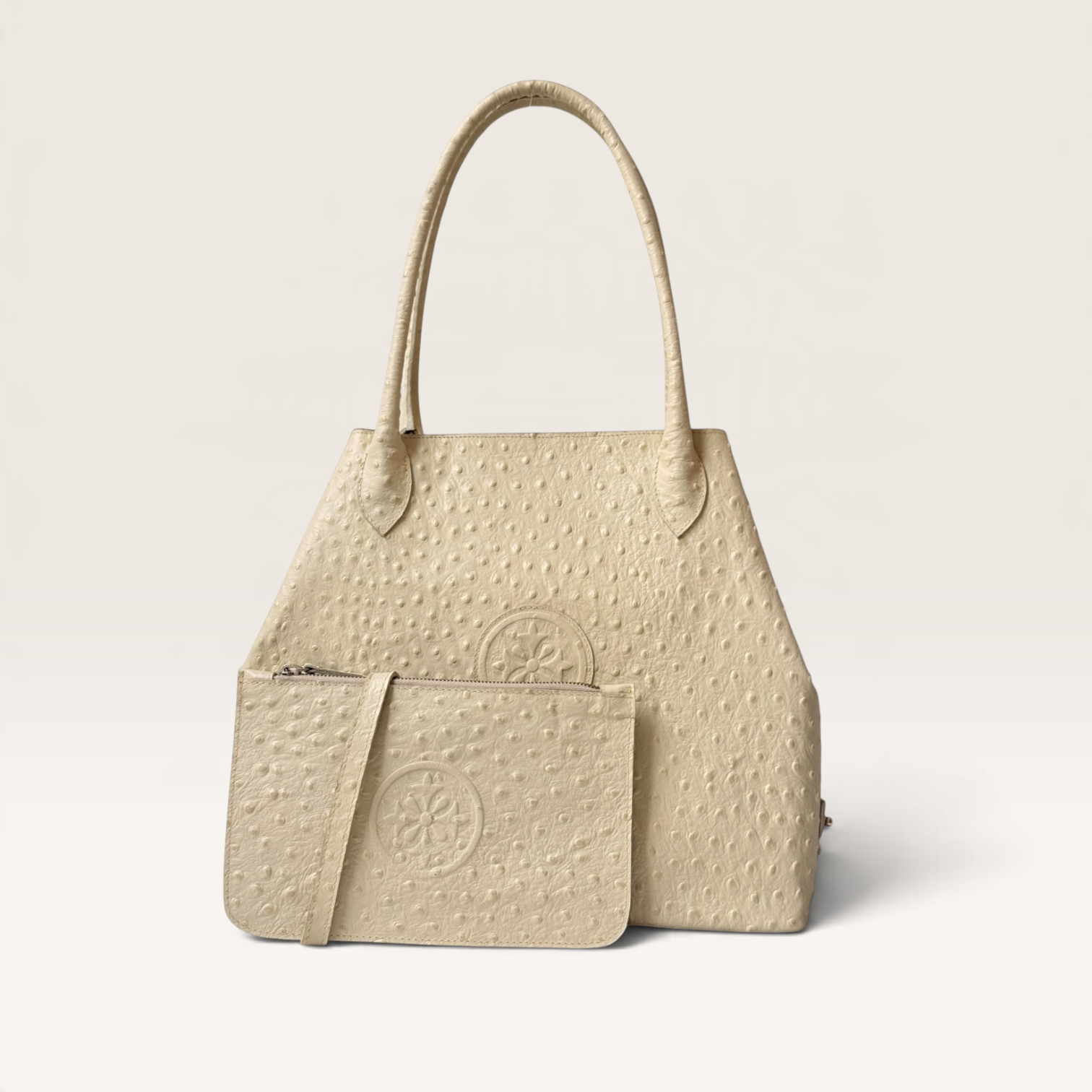 LETIZIA LUXX LUNARES · Cartera de cuero natural, notebook 15"
