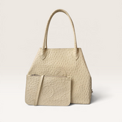 LETIZIA LUXX LUNARES · Cartera de cuero natural, notebook 15"