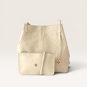 MAXX LUXX LUNARES · Cartera de cuero natural, notebook 15"