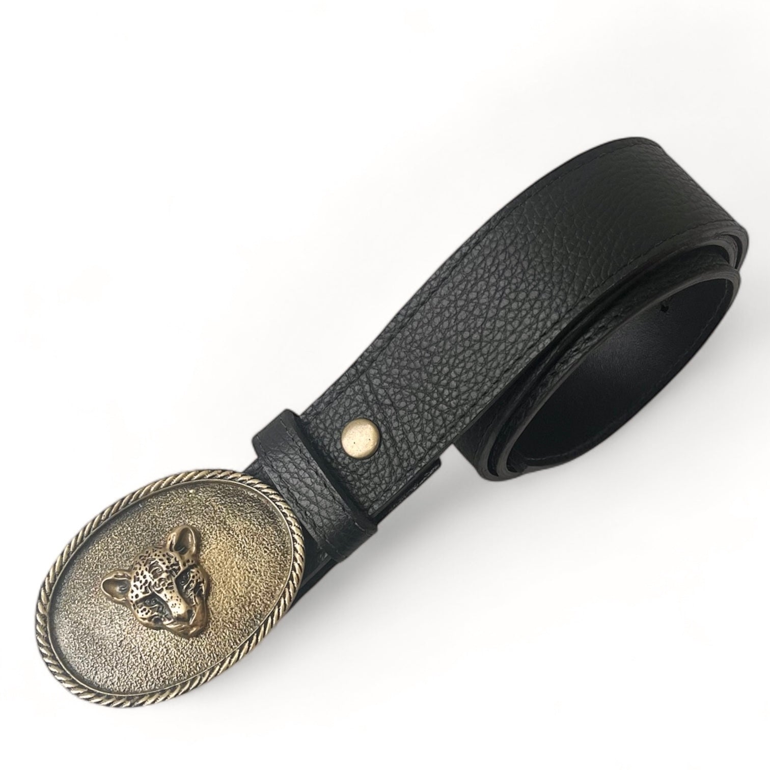 MIX CINTURON NEGRO M CON HEBILLA