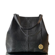 Maxx Cartera GOLD  Croco Negro