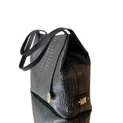 Maxx Cartera GOLD  Croco Negro