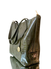 Maxx Cartera GOLD Croco Navy