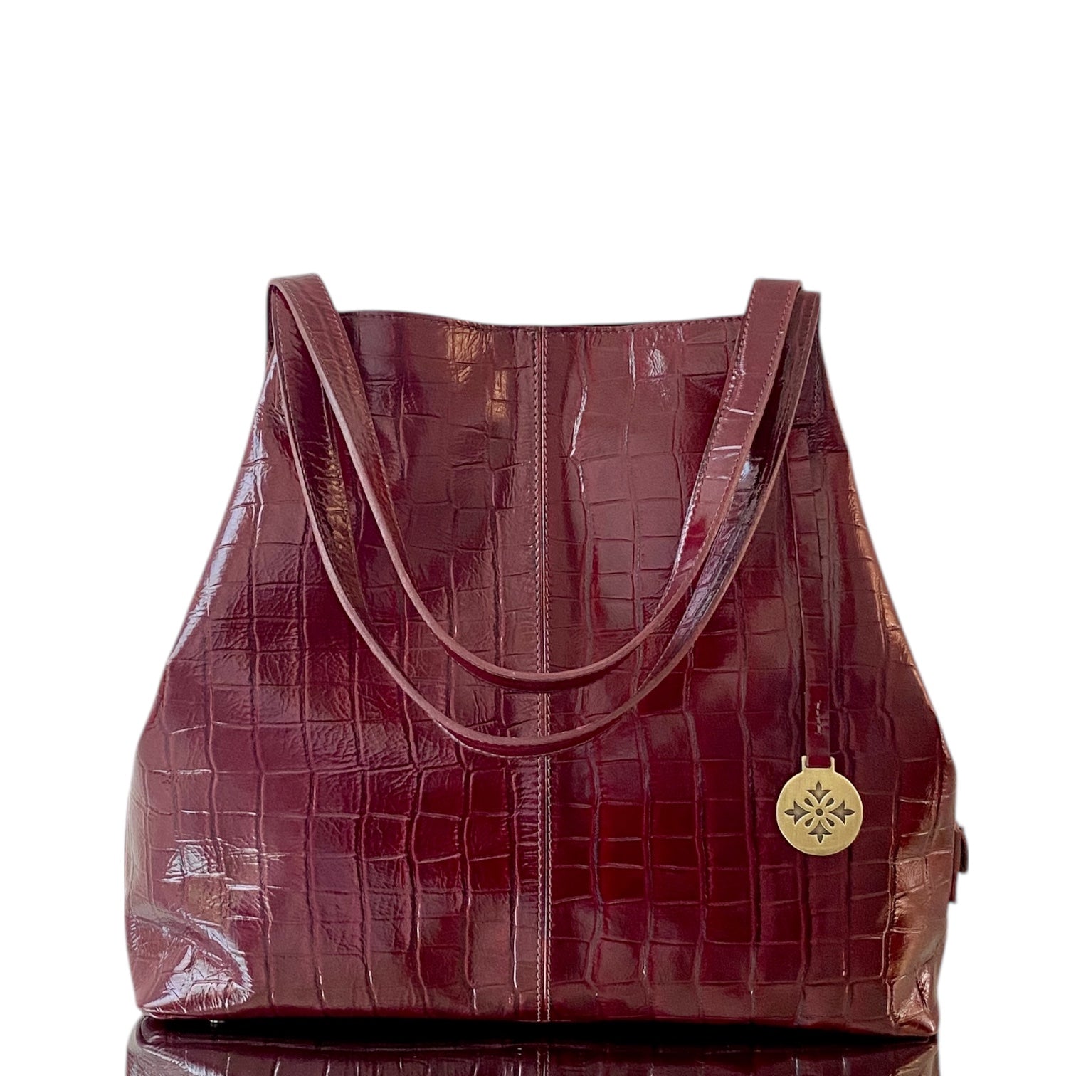 Maxx Cartera GOLD Croco Cherry