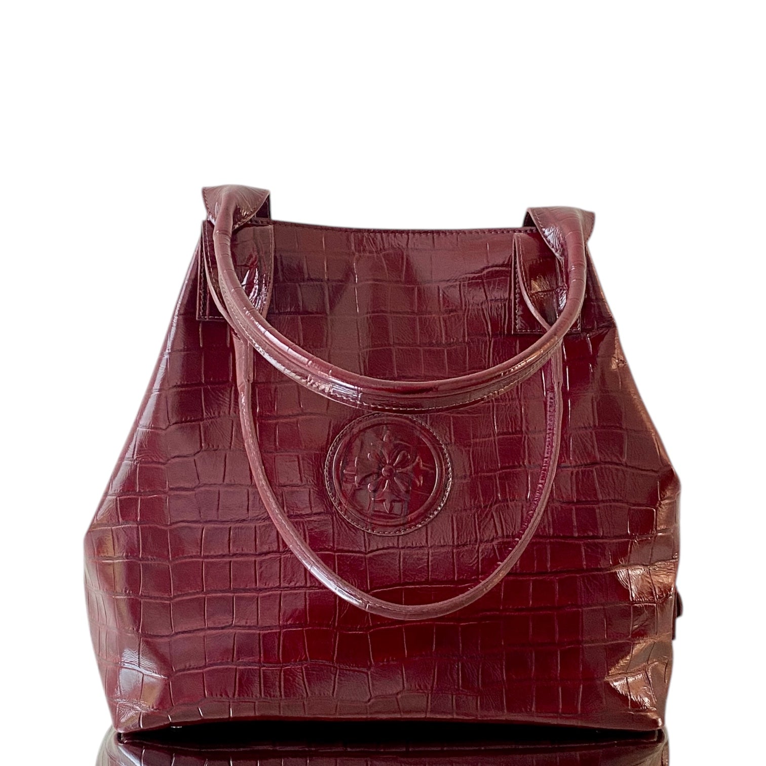 LETIZIA CARTERA CROCO CHERRY