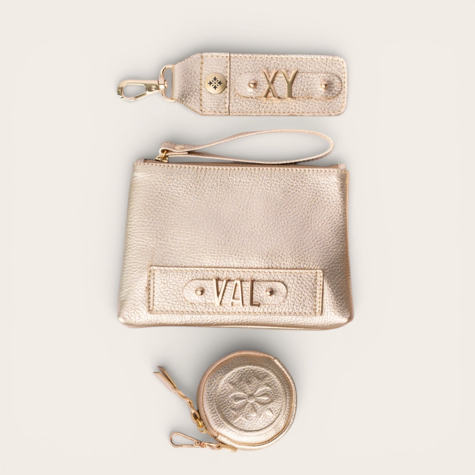 COFRE PLATA ACCESORIOS DE CUERO