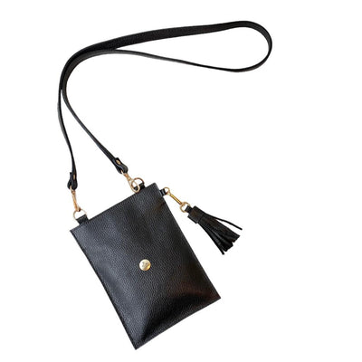 Cell Bag Negra Pompom