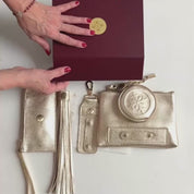 COFRE ORO ACCESORIOS DE CUERO