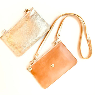 Mix Pocket Bag Duo Dorado Toffee + Cadena Larga